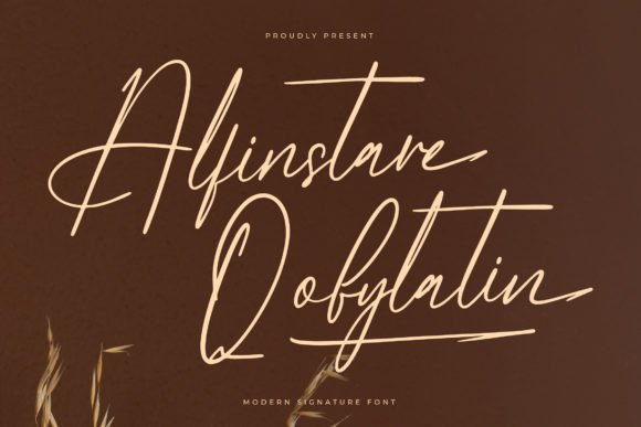 Alfinstare Qobylatin: A Crafters' Elegant Script Font