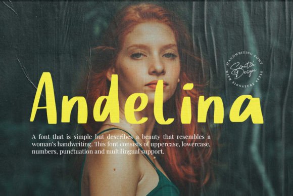 Andelina: The Script Font That Makes Your Handmade Products Feel Special
