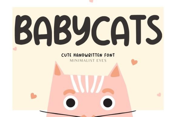 Baby Cats: A Playful Script Font for Human-Centered Projects