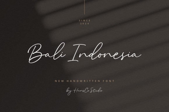 Bali Indonesia: A Modern Font for Elegant Branding