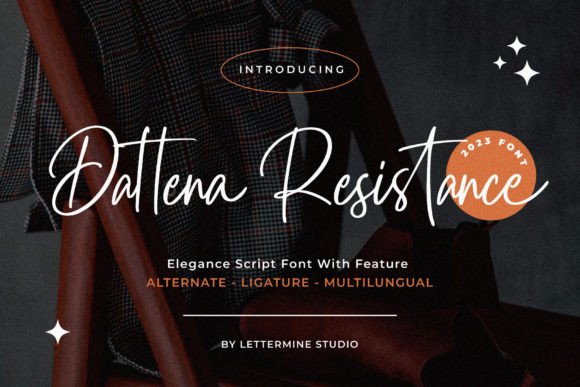 Dattena Resistance: A Modern Script Font for Digital Design