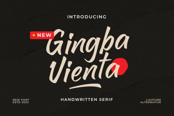 Gingba Vienta: An Elegant Font for Your Brand Identity