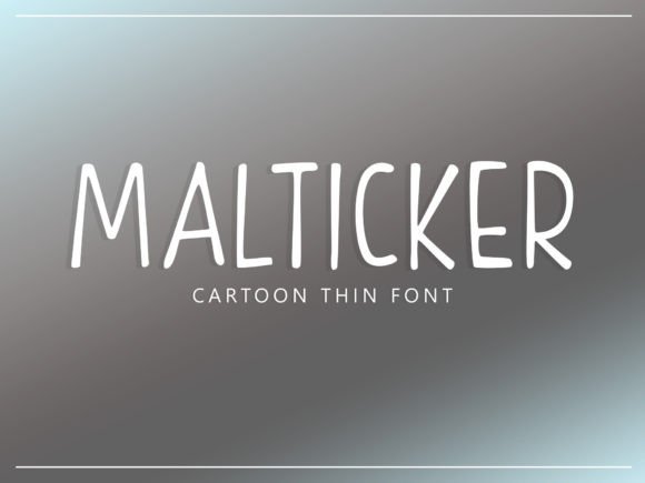 Malticker Font: Elevating Digital Branding with Playful Elegance