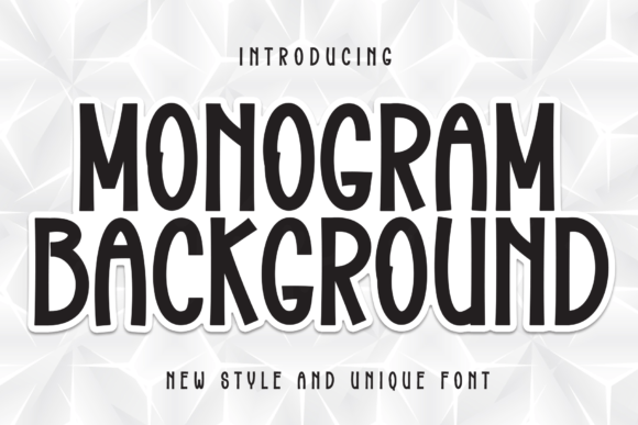 Monogram Background: A Decorative Script with Quiet Confidence