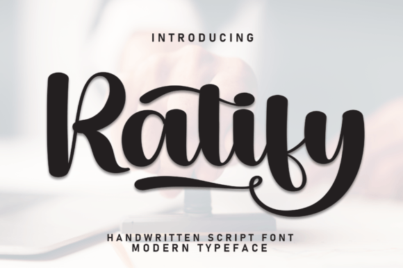 Ratify: The Elegant Handwritten Font for Professional Branding
