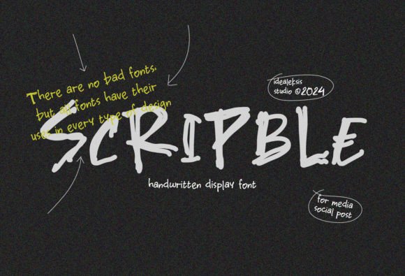Scripble Font: The Handwritten Typeface for Authentic Branding