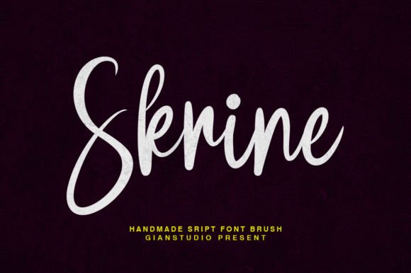Skrine Font: A Stylish Handwritten Tool for Small Business Branding