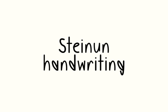 Steinun: A Friendly Font for Bringing Designs to Life