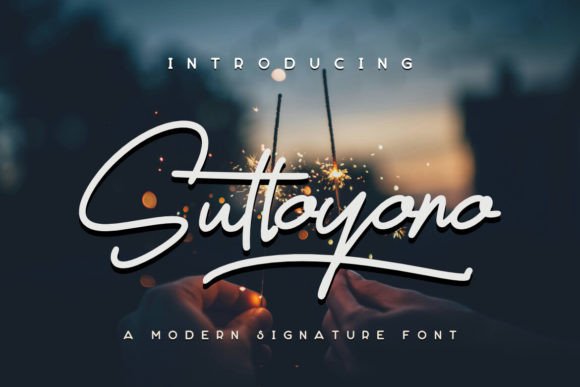 Suttoyono: A Signature Font for Modern Marketing