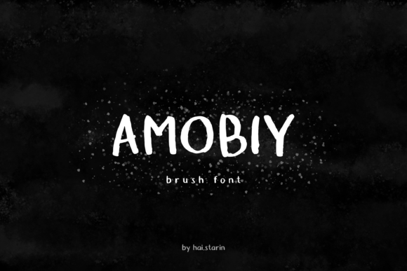 The Amobiy Font for Creatives: A Messy Brush Typeface with Serious Design Impact