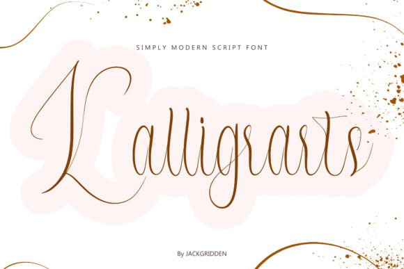 The Kalligrarts Font: Elevating Handmade Products with Artistic Script