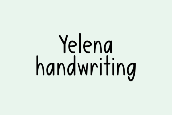 Yelena: The Friendly Handwritten Font for Your Creative Projects